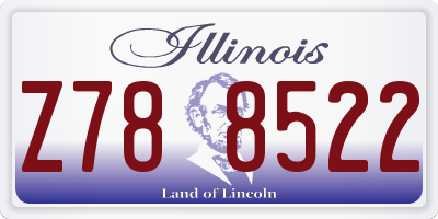 IL license plate Z788522