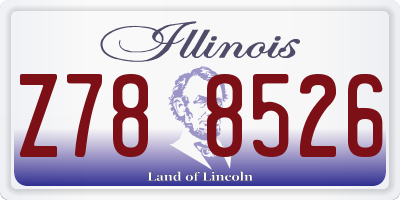 IL license plate Z788526
