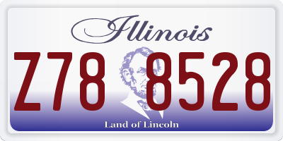 IL license plate Z788528