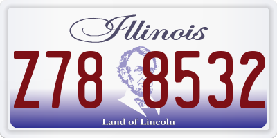 IL license plate Z788532