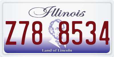IL license plate Z788534