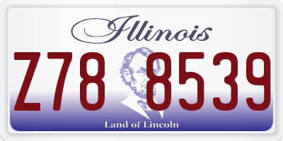 IL license plate Z788539