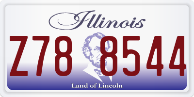 IL license plate Z788544