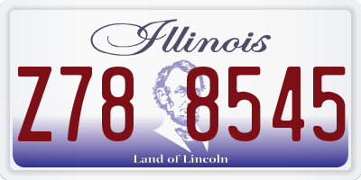 IL license plate Z788545