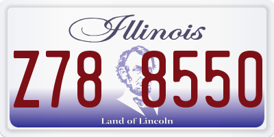 IL license plate Z788550