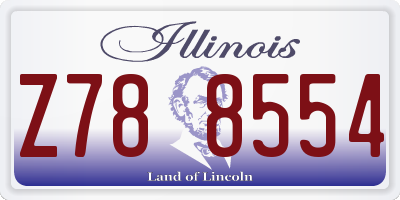 IL license plate Z788554