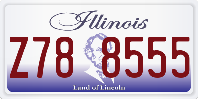 IL license plate Z788555