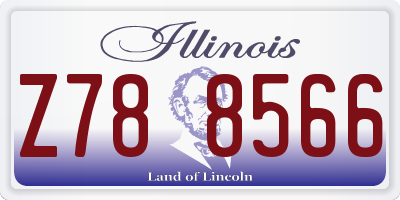 IL license plate Z788566