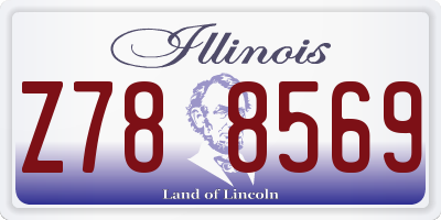 IL license plate Z788569