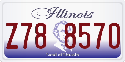 IL license plate Z788570