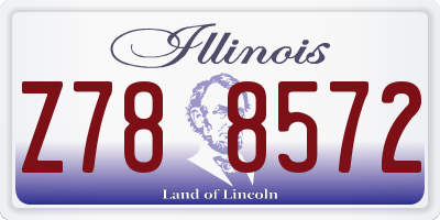 IL license plate Z788572