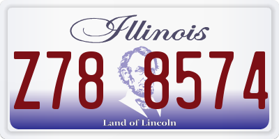 IL license plate Z788574