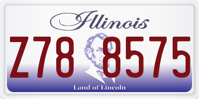 IL license plate Z788575