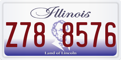 IL license plate Z788576