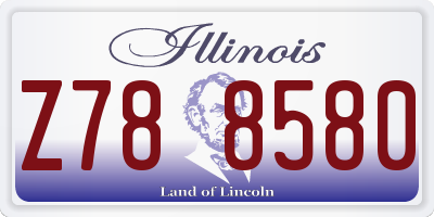 IL license plate Z788580