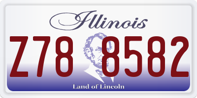 IL license plate Z788582
