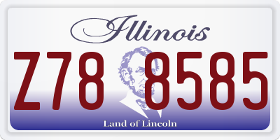 IL license plate Z788585