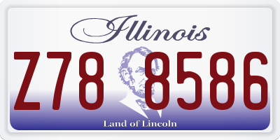 IL license plate Z788586