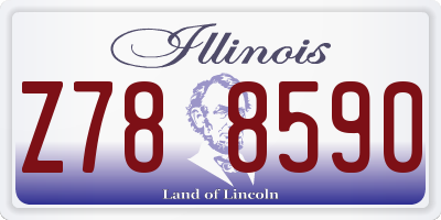 IL license plate Z788590