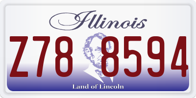 IL license plate Z788594