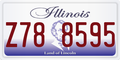 IL license plate Z788595