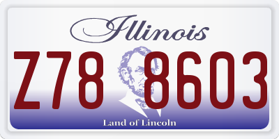 IL license plate Z788603
