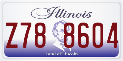 IL license plate Z788604