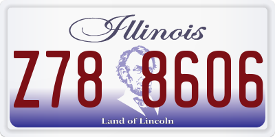 IL license plate Z788606