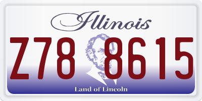 IL license plate Z788615