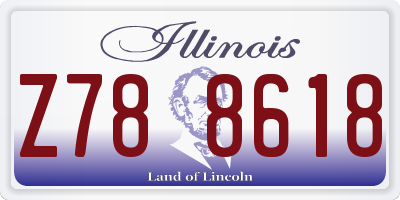 IL license plate Z788618