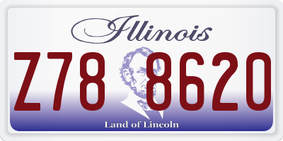 IL license plate Z788620