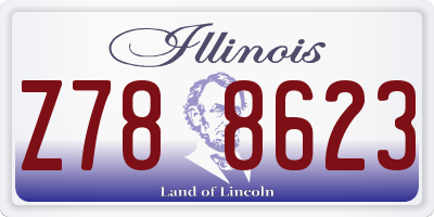 IL license plate Z788623