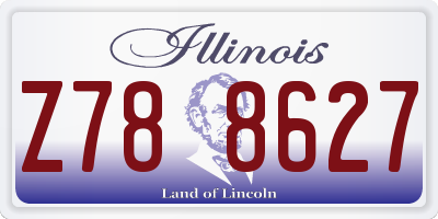 IL license plate Z788627