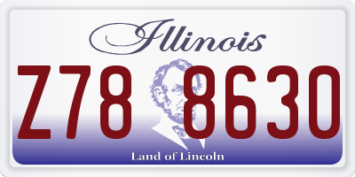 IL license plate Z788630