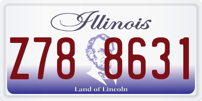 IL license plate Z788631