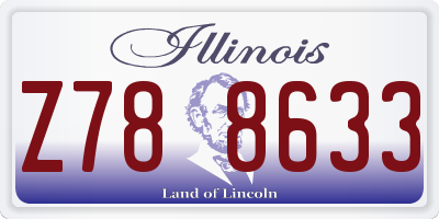 IL license plate Z788633