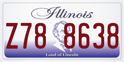 IL license plate Z788638