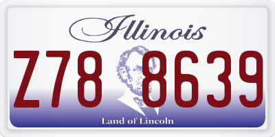 IL license plate Z788639