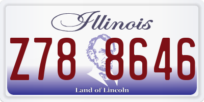 IL license plate Z788646
