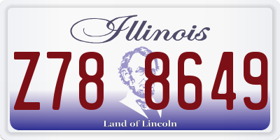 IL license plate Z788649