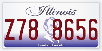 IL license plate Z788656