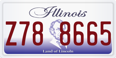 IL license plate Z788665