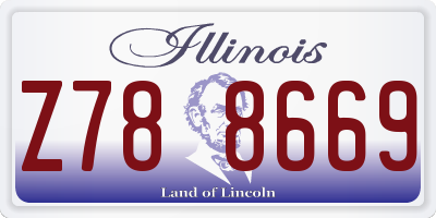 IL license plate Z788669