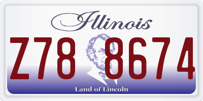 IL license plate Z788674