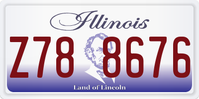 IL license plate Z788676
