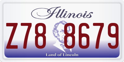 IL license plate Z788679