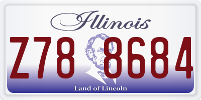 IL license plate Z788684