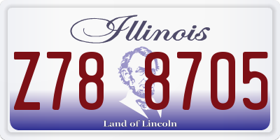 IL license plate Z788705