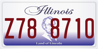 IL license plate Z788710