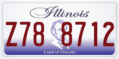 IL license plate Z788712